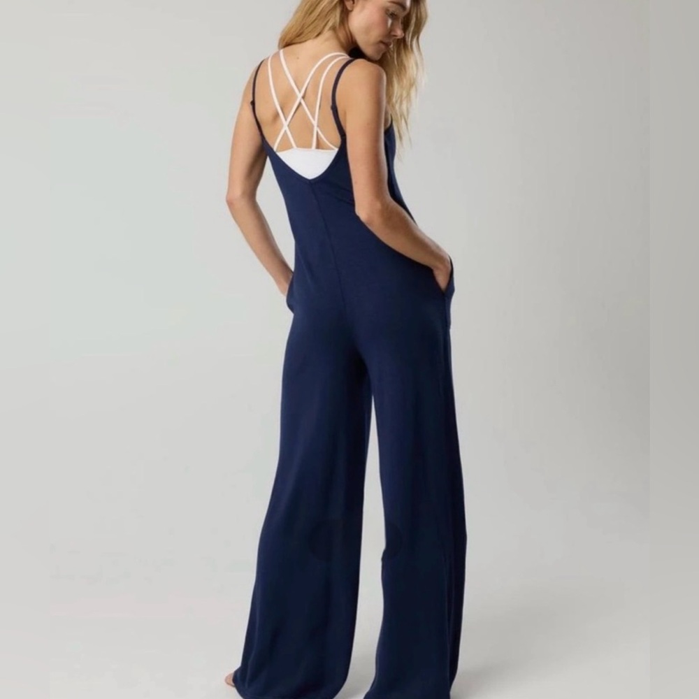 OFFLINE by Aerie Keep It 100 Navy Women's Jumpsuit size S - Picture 2 of 4
